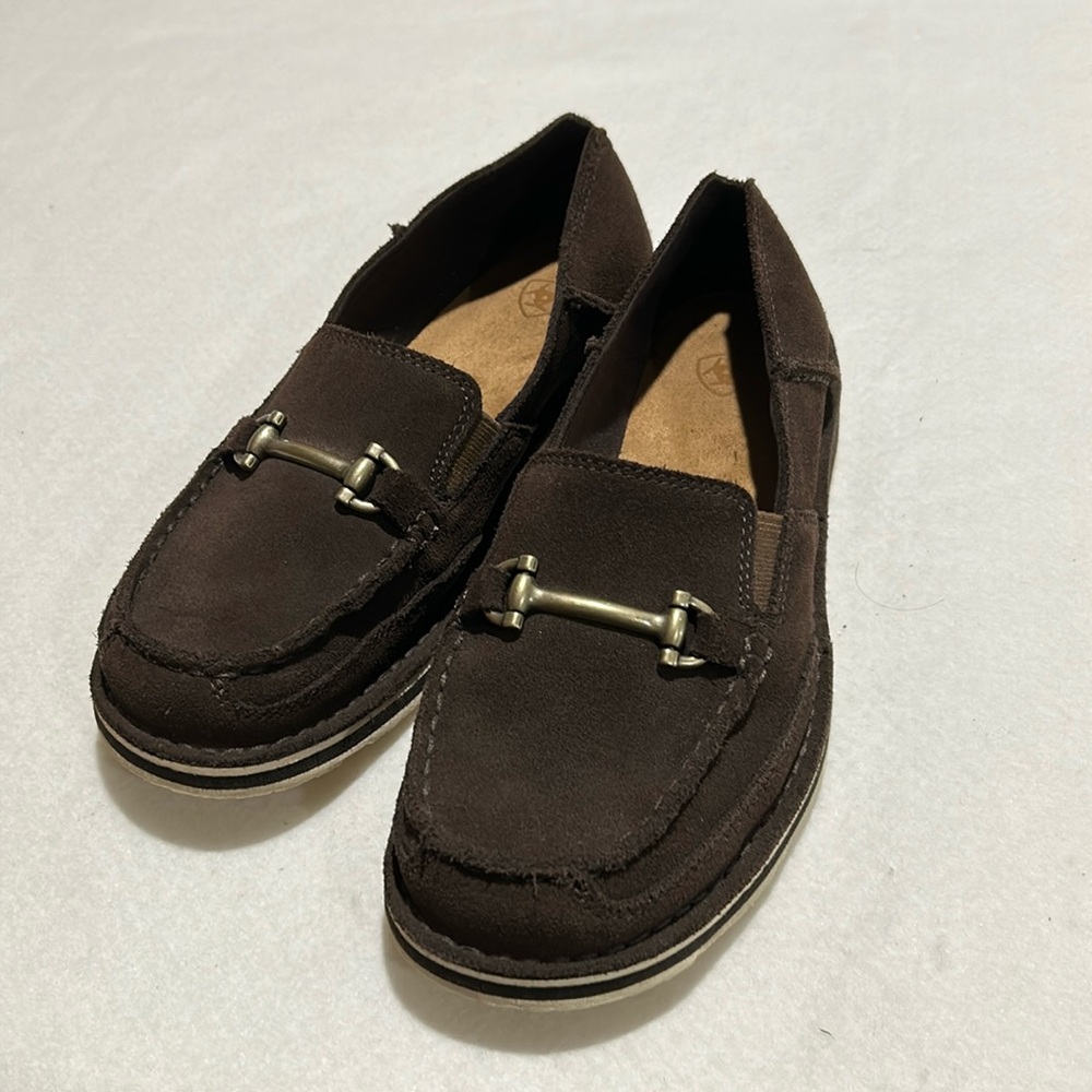 Ariat Bit Cruiser suede loafers